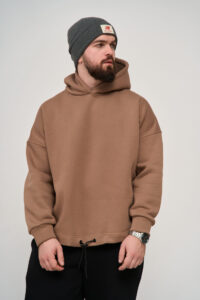 Тепле чоловіче Худі OVERSIZE Капучино