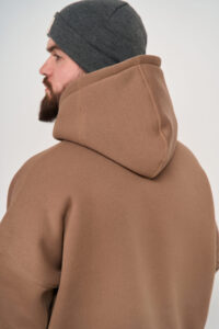 Тепле чоловіче Худі OVERSIZE Капучино 3