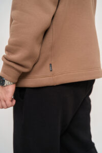 Тепле чоловіче Худі OVERSIZE Капучино 4