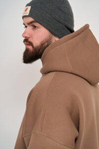 Тепле чоловіче Худі OVERSIZE Капучино 5