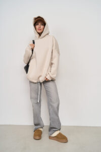 Тепле жіноче Худі OVERSIZE Таш