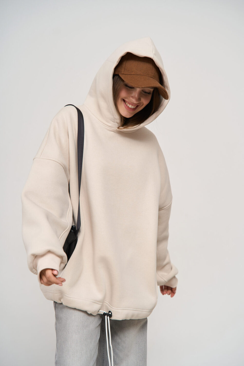 Тепле жіноче Худі OVERSIZE Таш 1