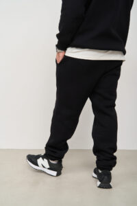 Теплий чоловічий костюм худі OVERSIZE + джогери Чорний 4