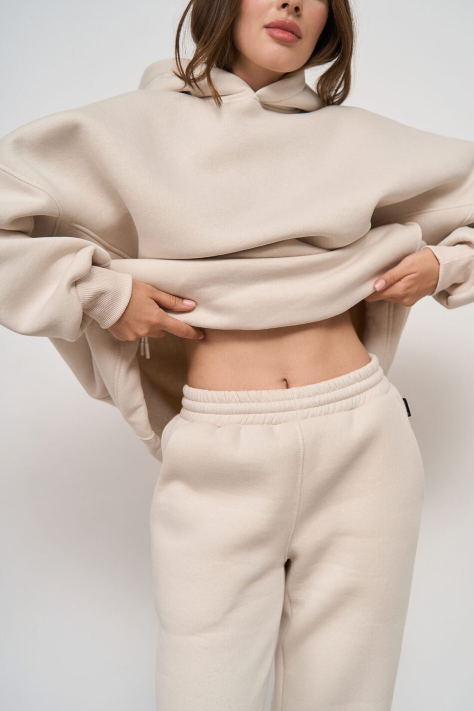 Теплий жіночий костюм OVERSIZE худі + джогери Таш 8