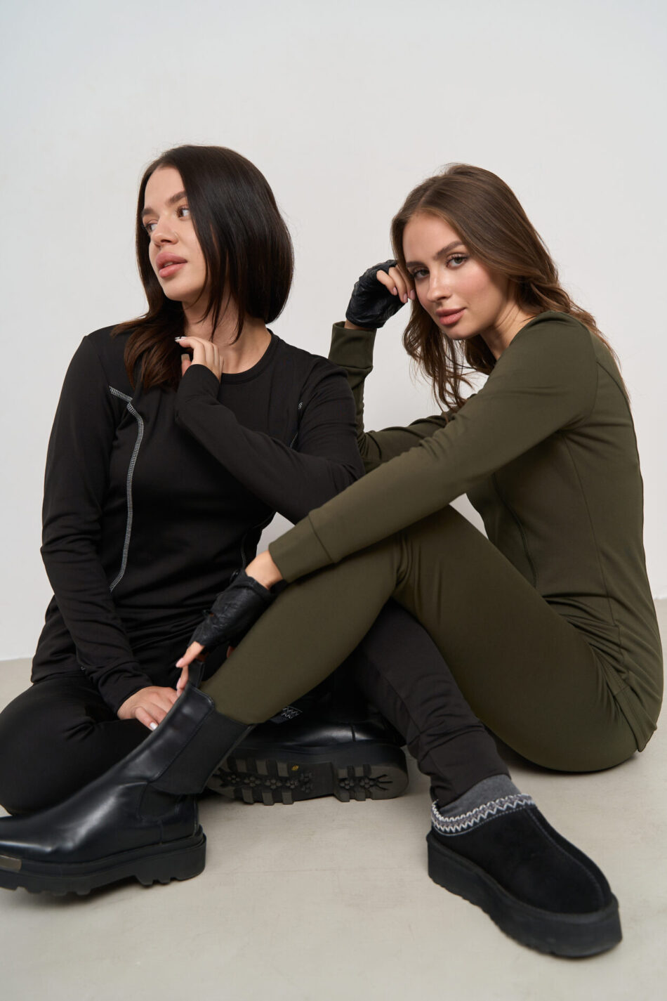 Термобілизна жіноча універсальна FANME Polartec Хакі 11