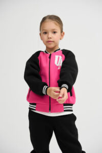 Теплий костюм для Дівчинки на замку Fleece Fly UA Kids Чорний + Барбі 1