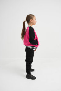 Теплий костюм для Дівчинки на замку Fleece Fly UA Kids Чорний + Барбі 2