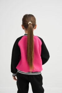 Теплий костюм для Дівчинки на замку Fleece Fly UA Kids Чорний + Барбі 3
