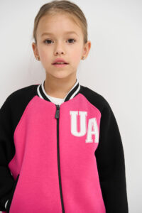 Теплий костюм для Дівчинки на замку Fleece Fly UA Kids Чорний + Барбі 5