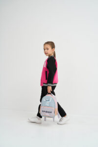 Теплий костюм для Дівчинки на замку Fleece Fly UA Kids Чорний + Барбі 8