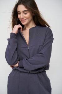 Костюм жіночий Sophia з палаццо Графіт - Зображення 4