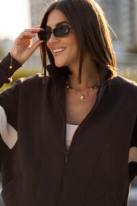 Жіночий костюм Evelyn з КАНТОМ та вишитим лого Шоколадний - Зображення 8