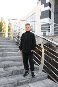 Спортивний дитячий костюм Fleece Teddy Чорний - Зображення 2