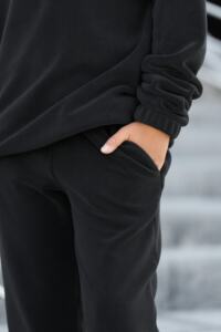 Спортивний дитячий костюм Fleece Teddy Чорний - Зображення 5