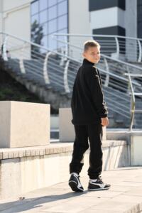Спортивний дитячий костюм Fleece Teddy Чорний - Зображення 8