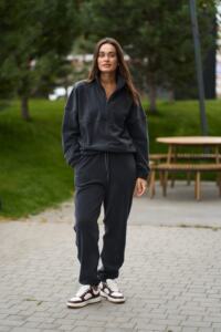 Теплий жіночий костюм на флісі Teddy Fleece Графіт