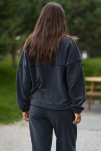 Теплий жіночий костюм на флісі Teddy Fleece Графіт - Зображення 9