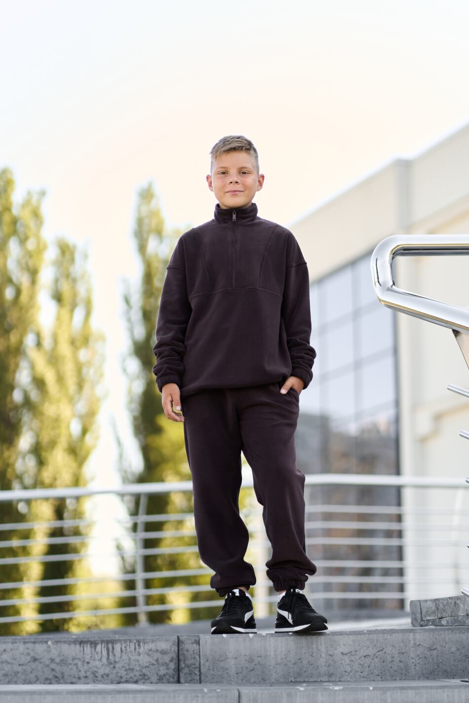 Спортивний дитячий костюм Fleece Teddy Шоколадний - Зображення 4