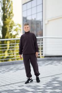 Спортивний дитячий костюм Fleece Teddy Шоколадний