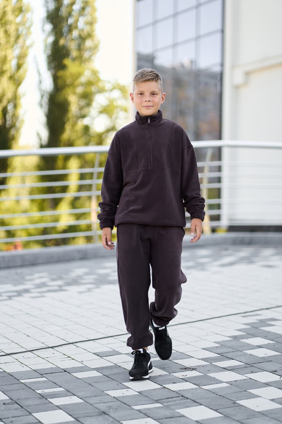 Спортивний дитячий костюм Fleece Teddy Шоколадний - Зображення 12