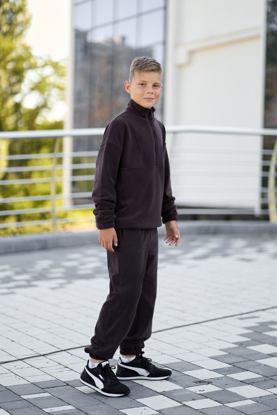 Спортивний дитячий костюм Fleece Teddy Шоколадний - Зображення 13