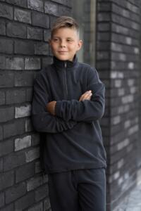 Спортивний дитячий костюм Fleece Teddy Графіт - Зображення 3