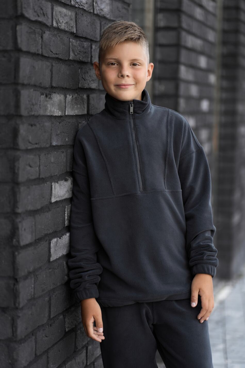 Спортивний дитячий костюм Fleece Teddy Графіт - Зображення 6