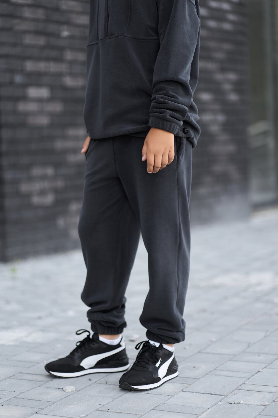 Спортивний дитячий костюм Fleece Teddy Графіт - Зображення 10