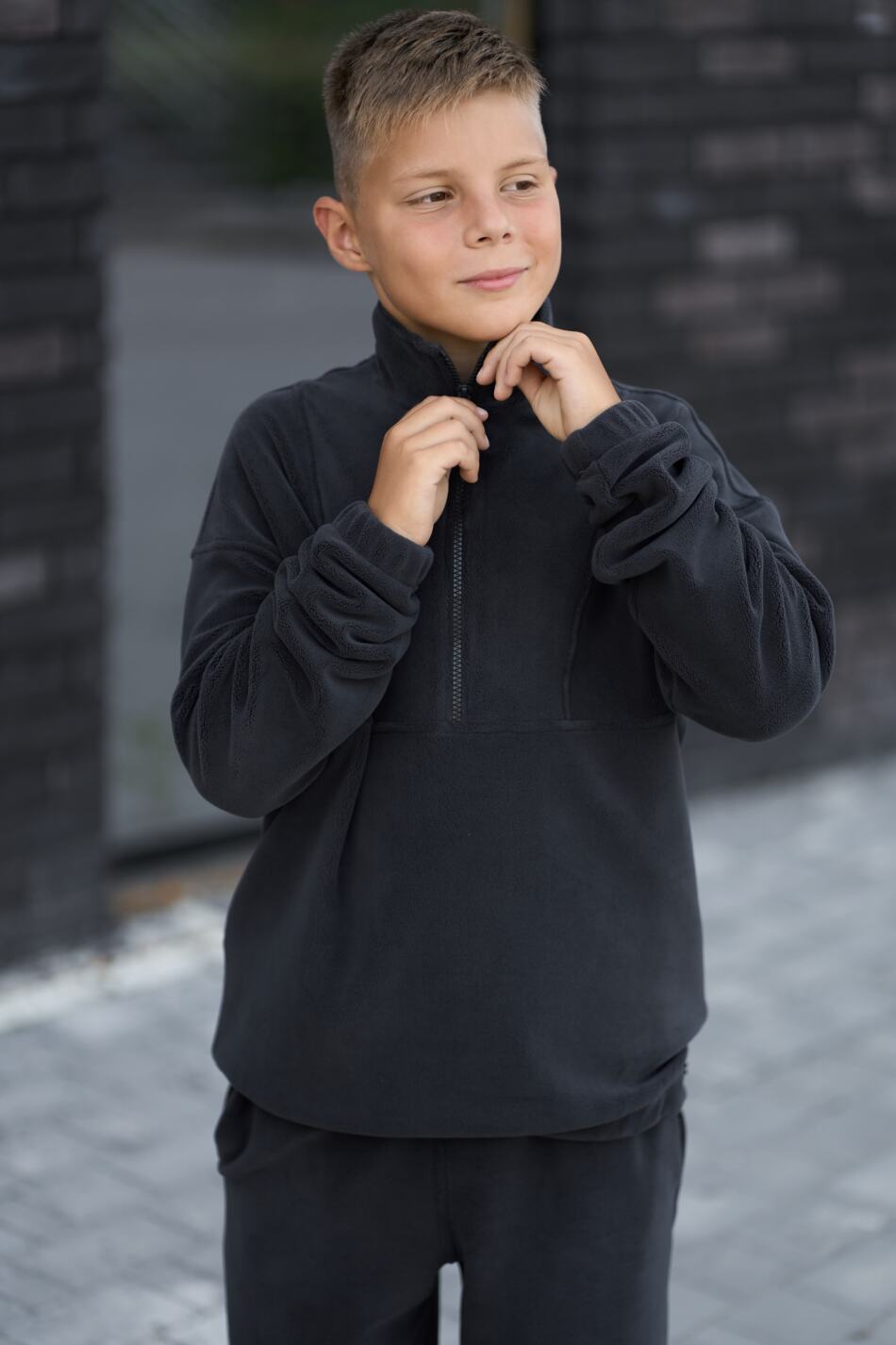 Спортивний дитячий костюм Fleece Teddy Графіт - Зображення 13