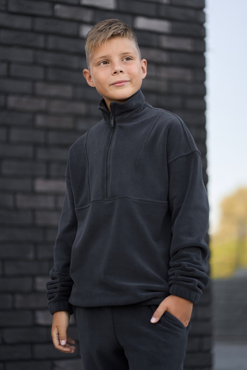 Спортивний дитячий костюм Fleece Teddy Графіт - Зображення 17