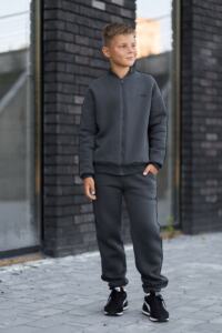 Теплий Спортивний дитячий костюм Fleece Sky Графіт - Зображення 3