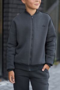 Теплий Спортивний дитячий костюм Fleece Sky Графіт - Зображення 4