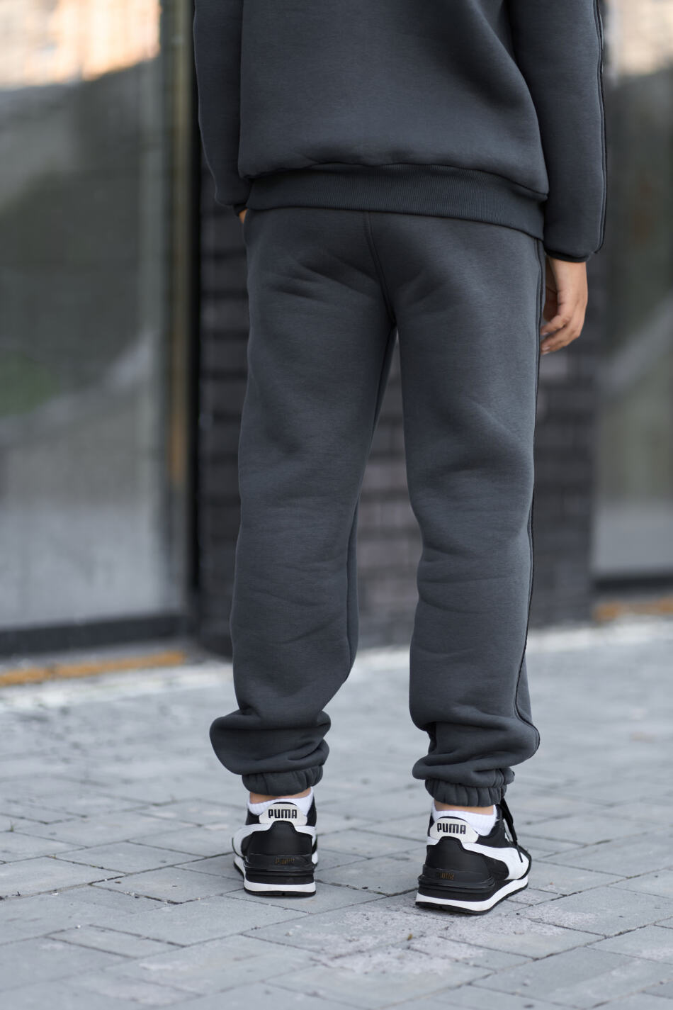 Теплий Спортивний дитячий костюм Fleece Sky Графіт - Зображення 10
