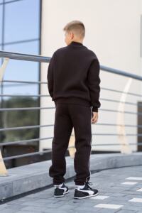 Теплий Спортивний дитячий костюм Fleece Sky Шоколадний - Зображення 3