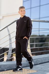 Теплий Спортивний дитячий костюм Fleece Sky Шоколадний