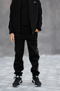 Теплий Спортивний дитячий костюм Fleece Sky Чорний - Зображення 7