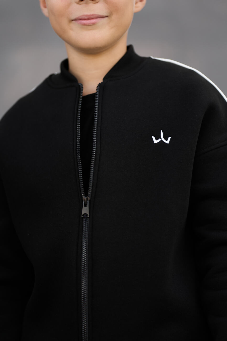Теплий Спортивний дитячий костюм Fleece Sky Чорний - Зображення 12