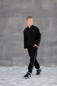 Теплий Спортивний дитячий костюм Fleece Sky Чорний
