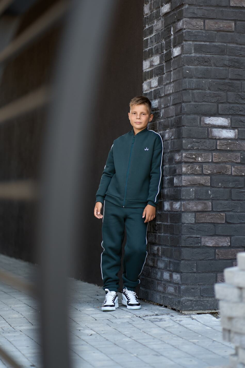 Теплий Спортивний дитячий костюм Fleece Sky Зелений - Зображення 3