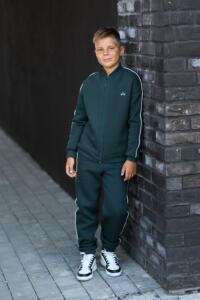 Теплий Спортивний дитячий костюм Fleece Sky Зелений - Зображення 4