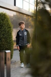 Теплий дитячий костюм Champion Бомбер + джогери Чорний+Графіт - Зображення 13