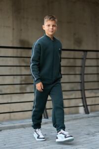 Теплий Спортивний дитячий костюм Fleece Sky Зелений - Зображення 11