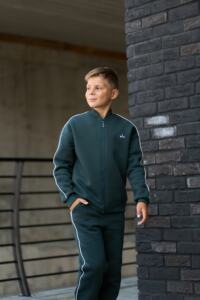 Теплий Спортивний дитячий костюм Fleece Sky Зелений - Зображення 2