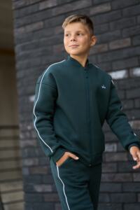 Теплий Спортивний дитячий костюм Fleece Sky Зелений - Зображення 13