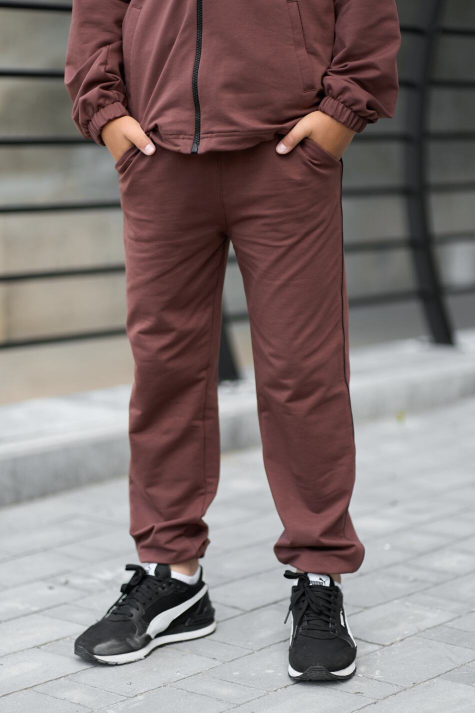 Спортивний костюм Urban двунитка Шоколадний - Зображення 8