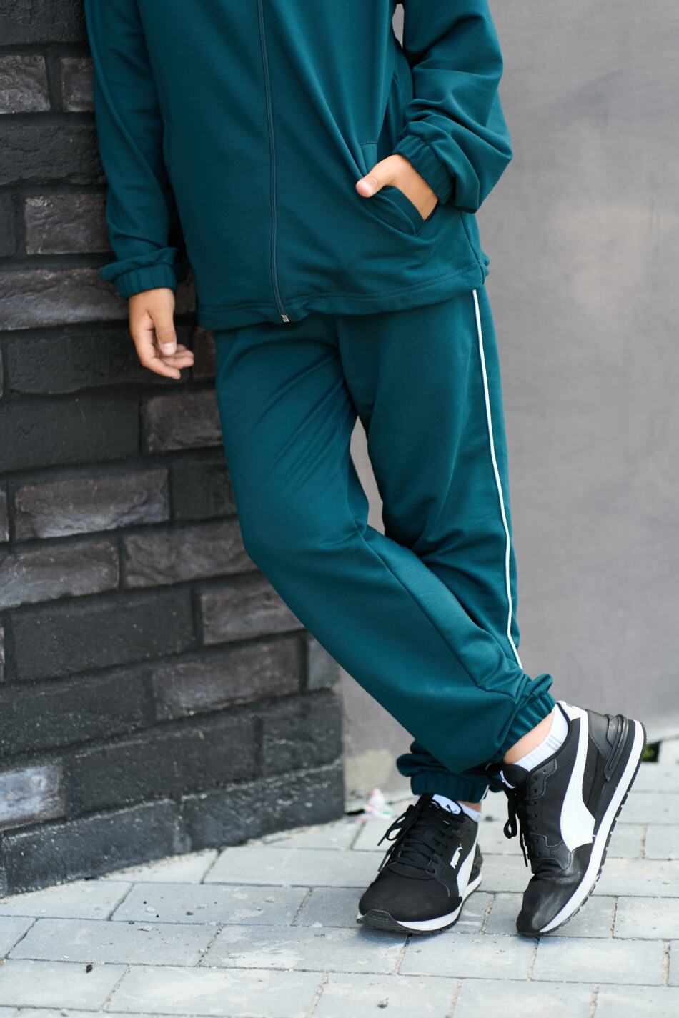 Спортивний костюм Urban двунитка Зелений - Зображення 3