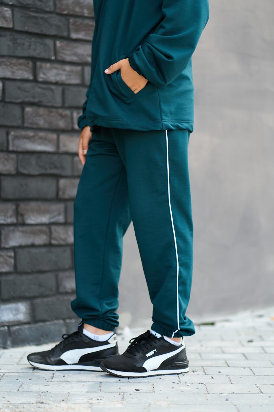 Спортивний костюм Urban двунитка Зелений - Зображення 4
