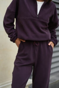 Теплий жіночий костюм на флісі Teddy Fleece Deep Plum - Зображення 5