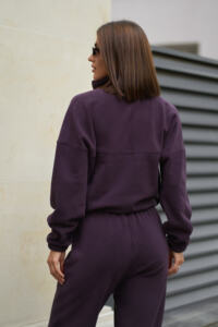 Теплий жіночий костюм на флісі Teddy Fleece Deep Plum - Зображення 7