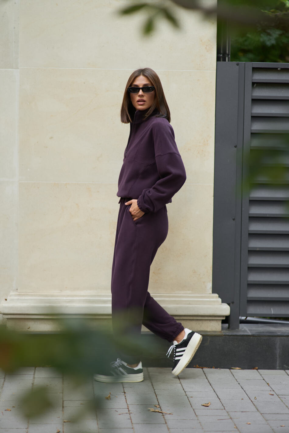 Теплий жіночий костюм на флісі Teddy Fleece Deep Plum - Зображення 12
